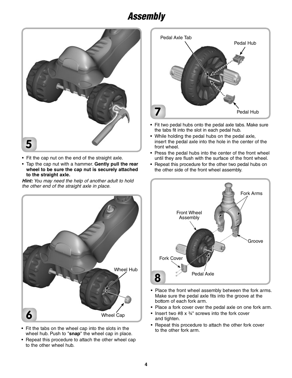 Assembly | Fisher-Price GO DIEGO GO K6673 User Manual | Page 4 / 6