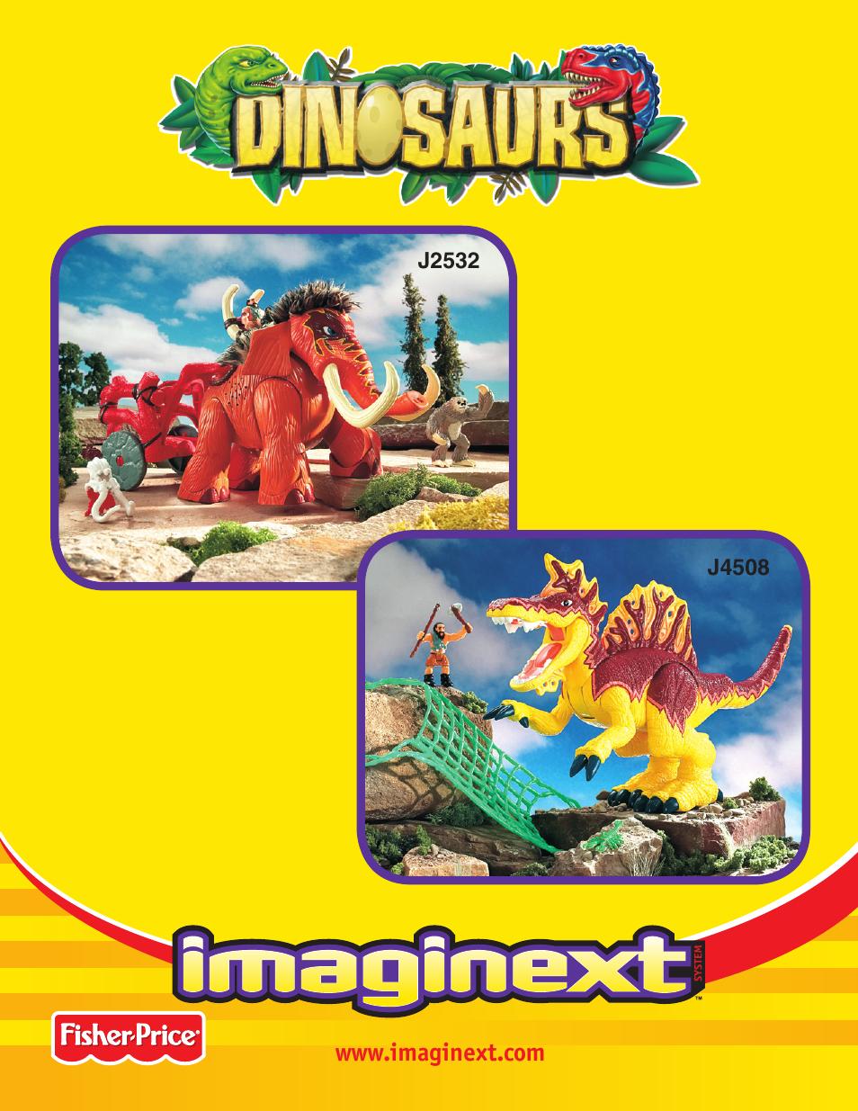 Fisher-Price DINASOURS J4508 User Manual | 4 pages