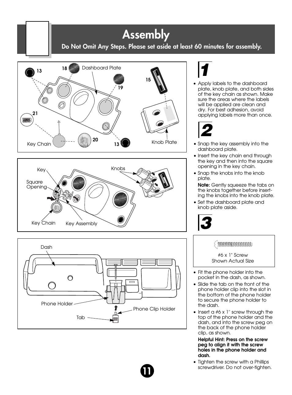 Assembly | Fisher-Price SUPER TALK! 76960 User Manual | Page 11 / 48