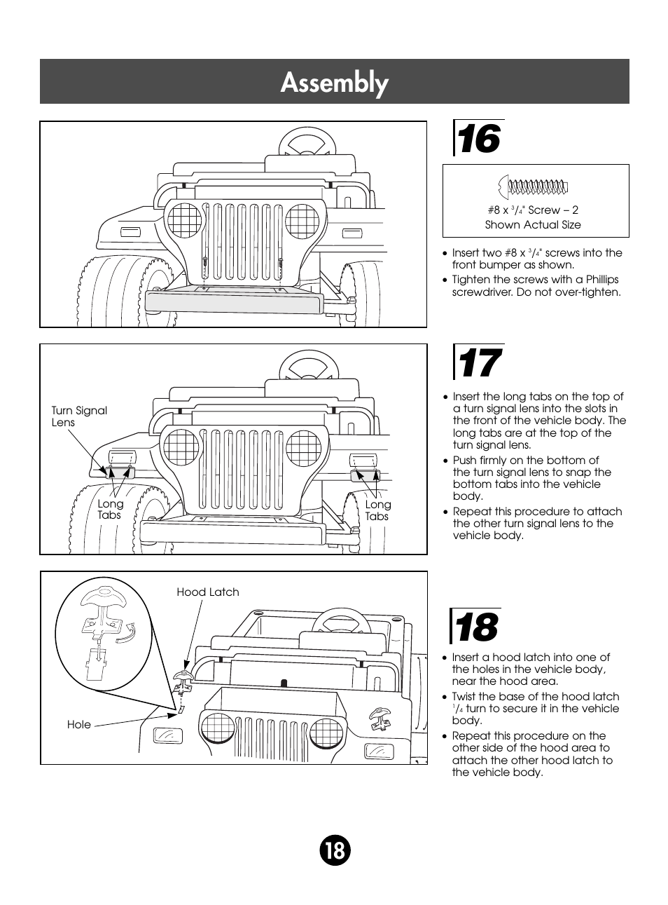Assembly | Fisher-Price SUPER TALK! 76960 User Manual | Page 18 / 48