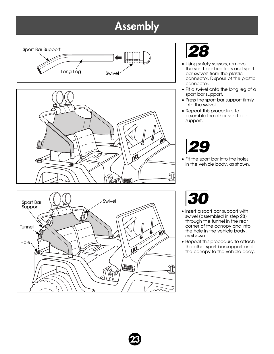 Assembly | Fisher-Price SUPER TALK! 76960 User Manual | Page 23 / 48