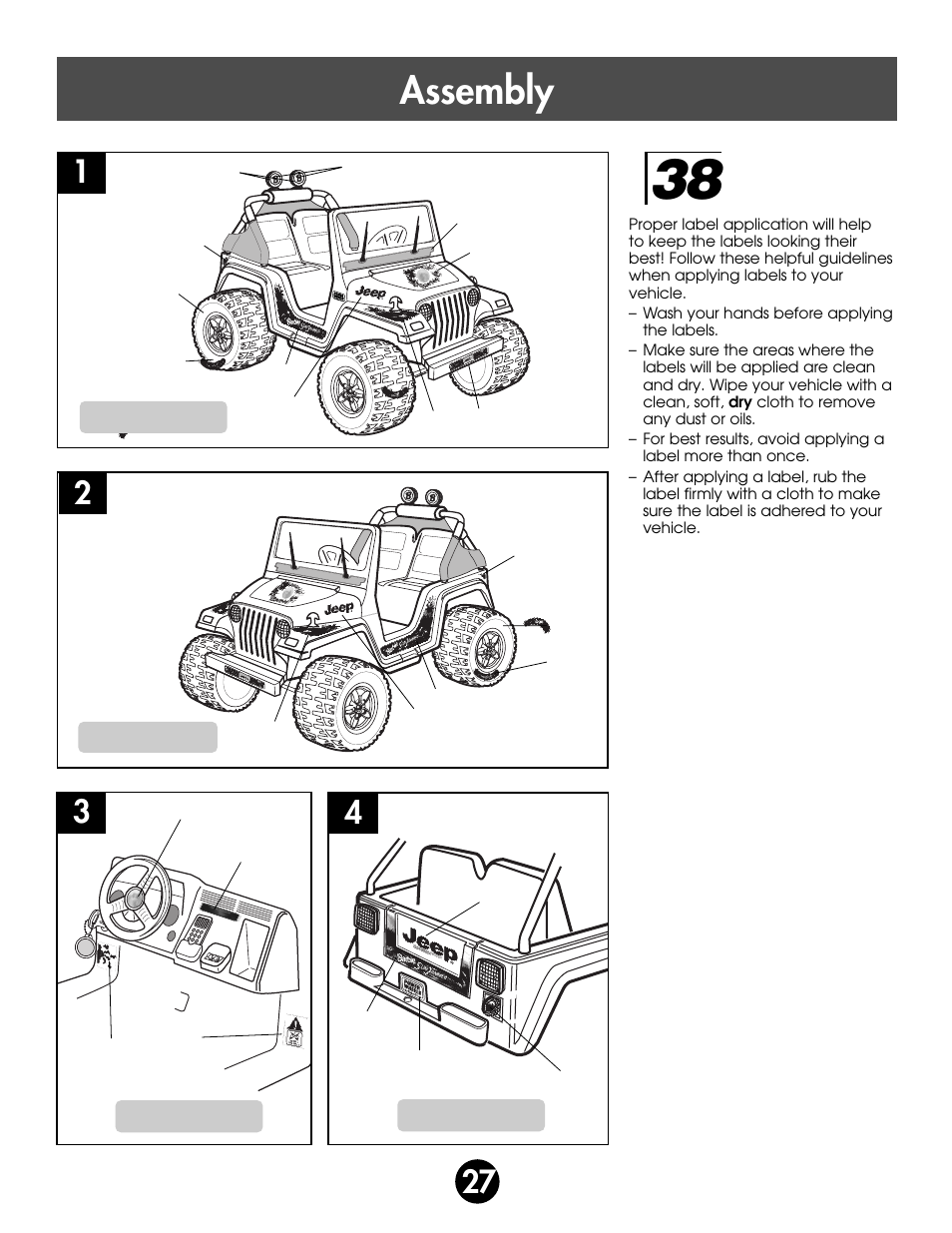 Assembly | Fisher-Price SUPER TALK! 76960 User Manual | Page 27 / 48