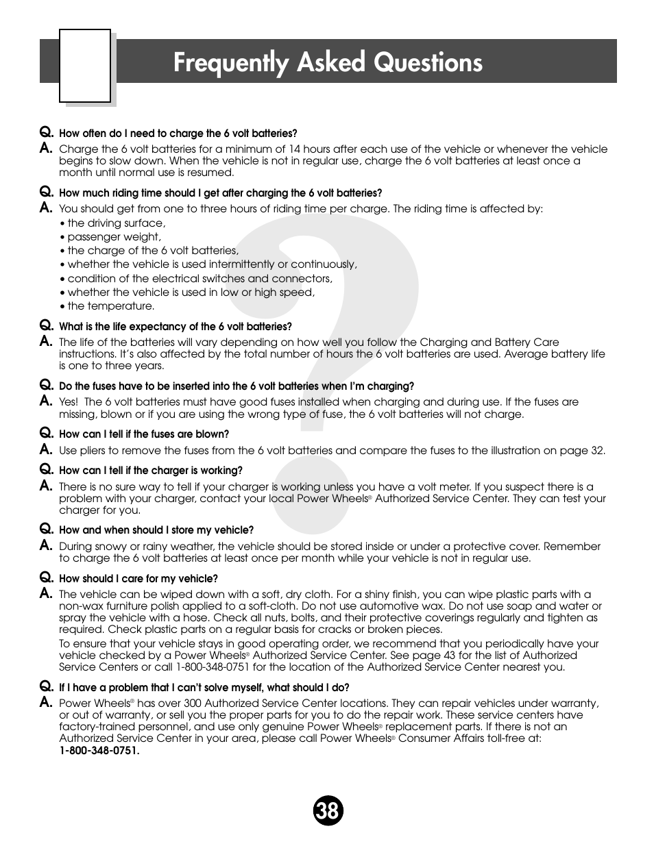 Frequently asked questions | Fisher-Price SUPER TALK! 76960 User Manual | Page 38 / 48