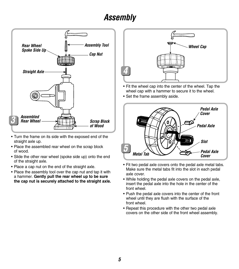 Assembly | Fisher-Price 73528 User Manual | Page 5 / 12