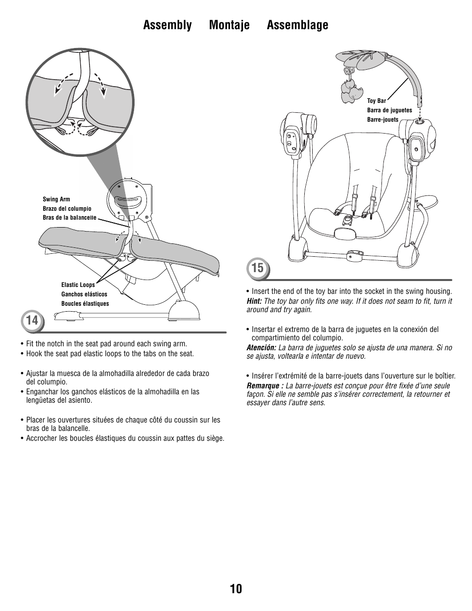 Fisher-Price T8377 User Manual | Page 10 / 20