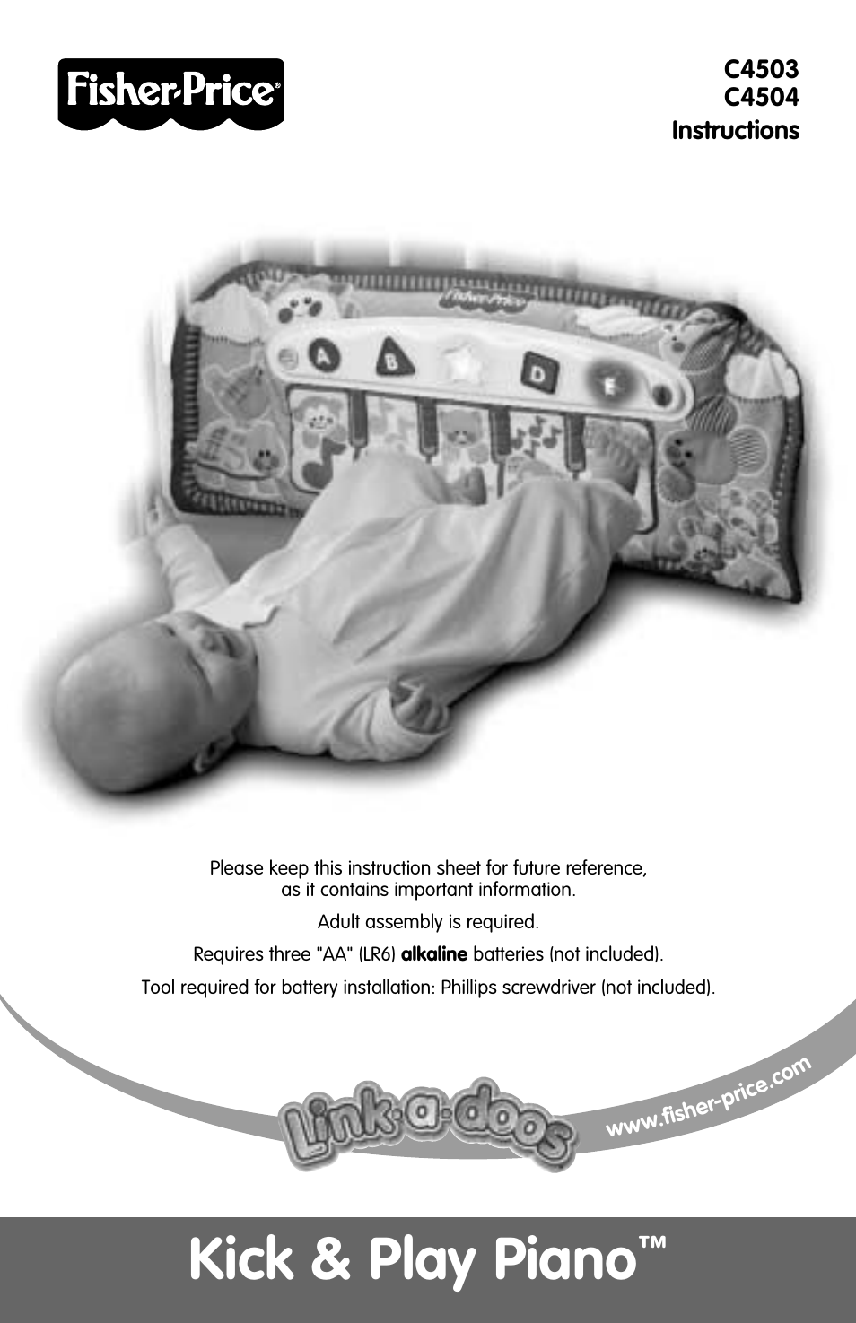 Fisher-Price LINK-A-DOO C4504 User Manual | 6 pages