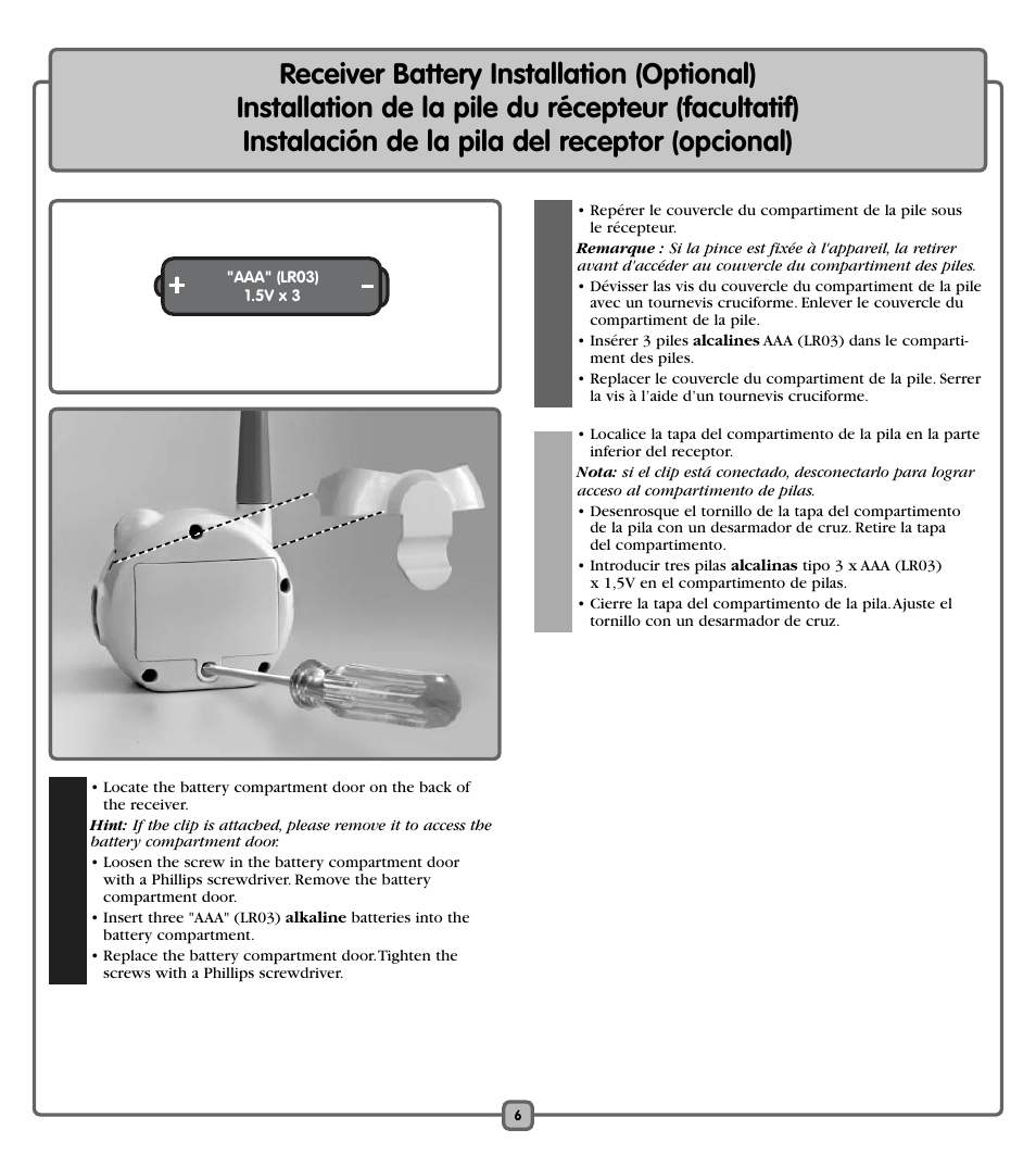 Fisher-Price K4073 User Manual | Page 6 / 20