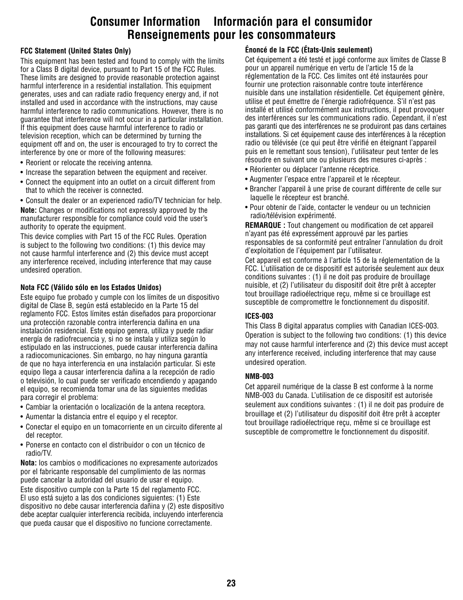 Fisher-Price R9951 User Manual | Page 23 / 24