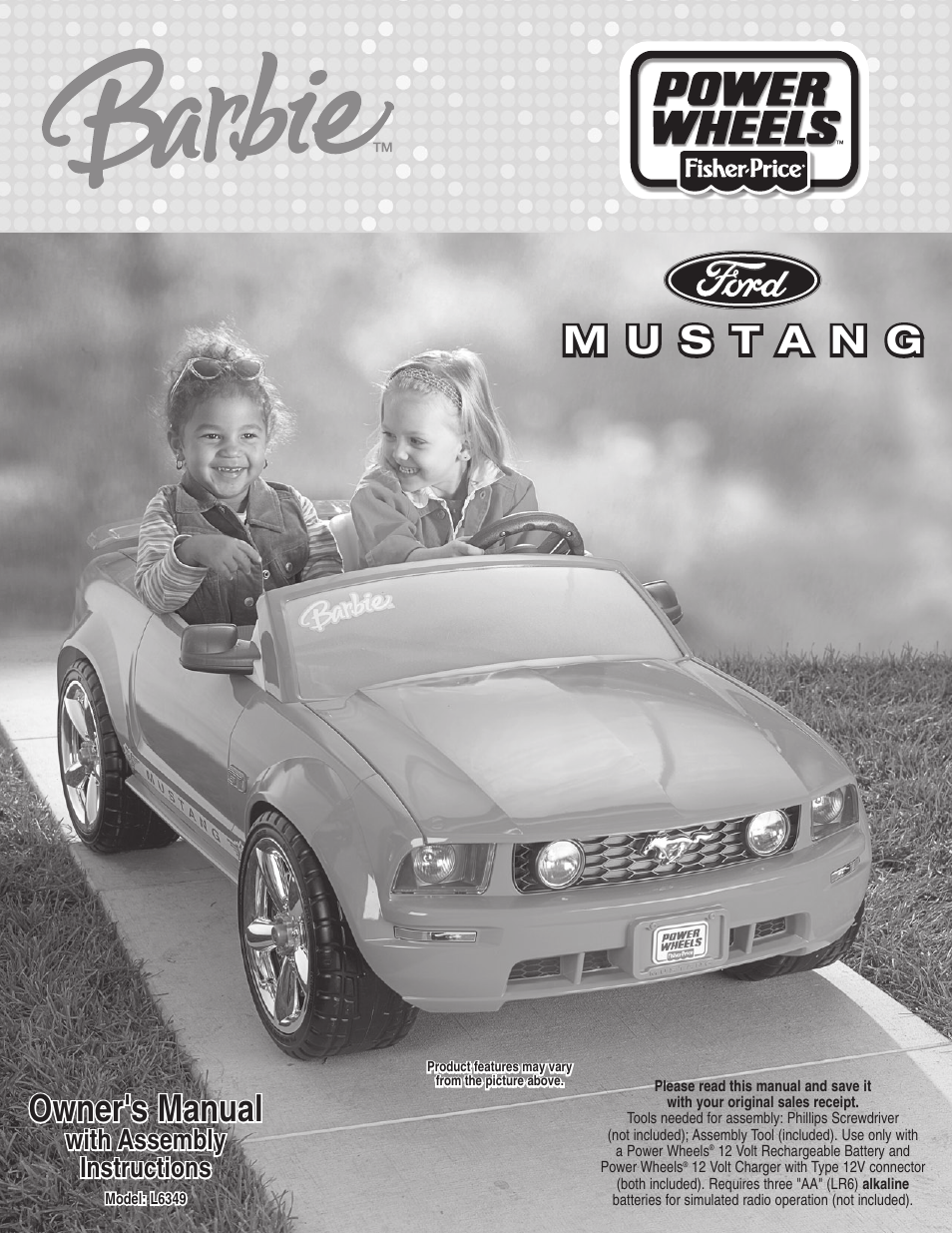 Fisher-Price Barbie Ford Mustang L6349 User Manual | 28 pages