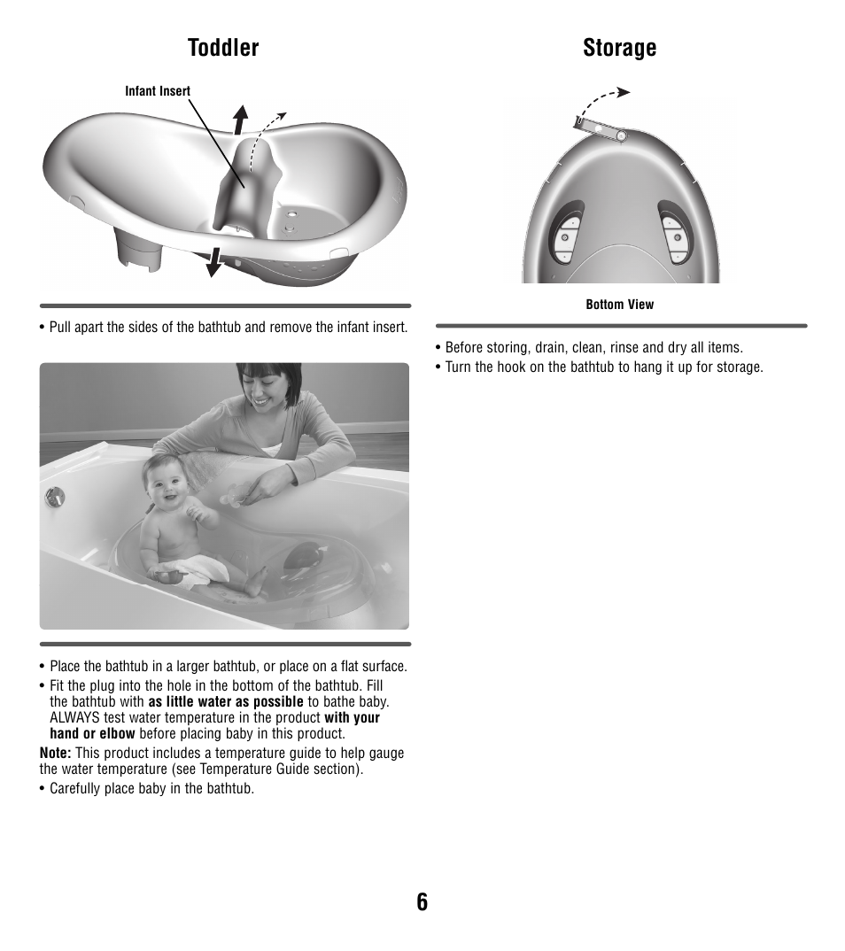 6toddler, Storage | Fisher-Price R4743 User Manual | Page 6 / 6