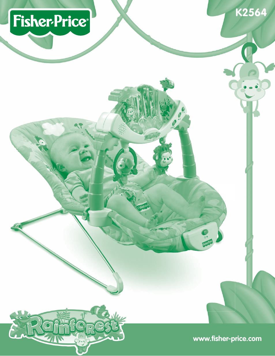 Fisher-Price Rain forest K2564 User Manual | 16 pages