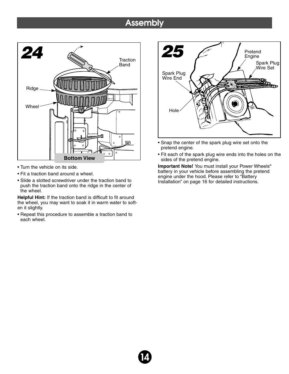 Assembly | Fisher-Price BARBIE SPLASH 74350 User Manual | Page 14 / 28