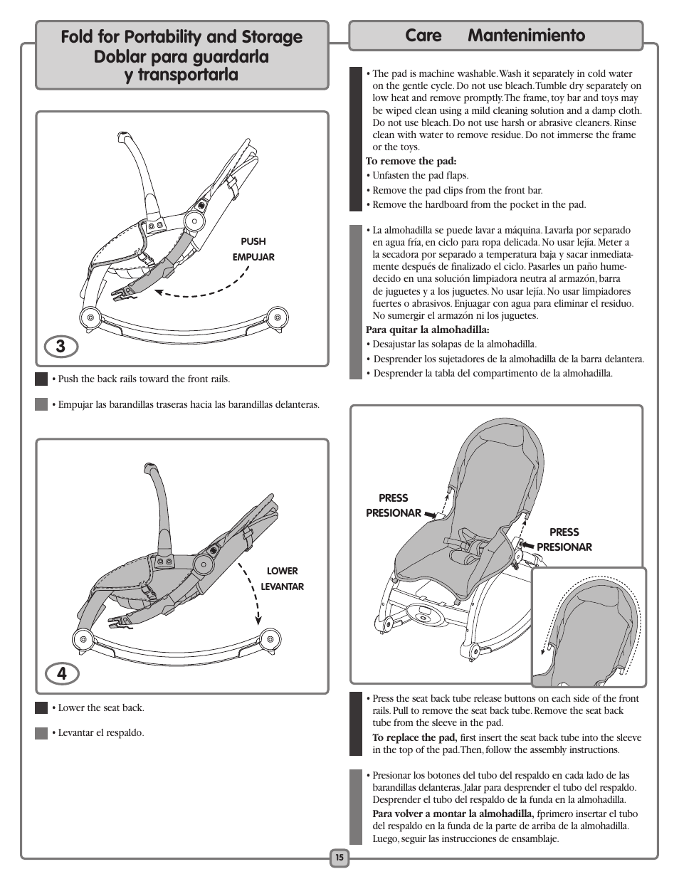 Fisher-Price K5502 User Manual | Page 15 / 16