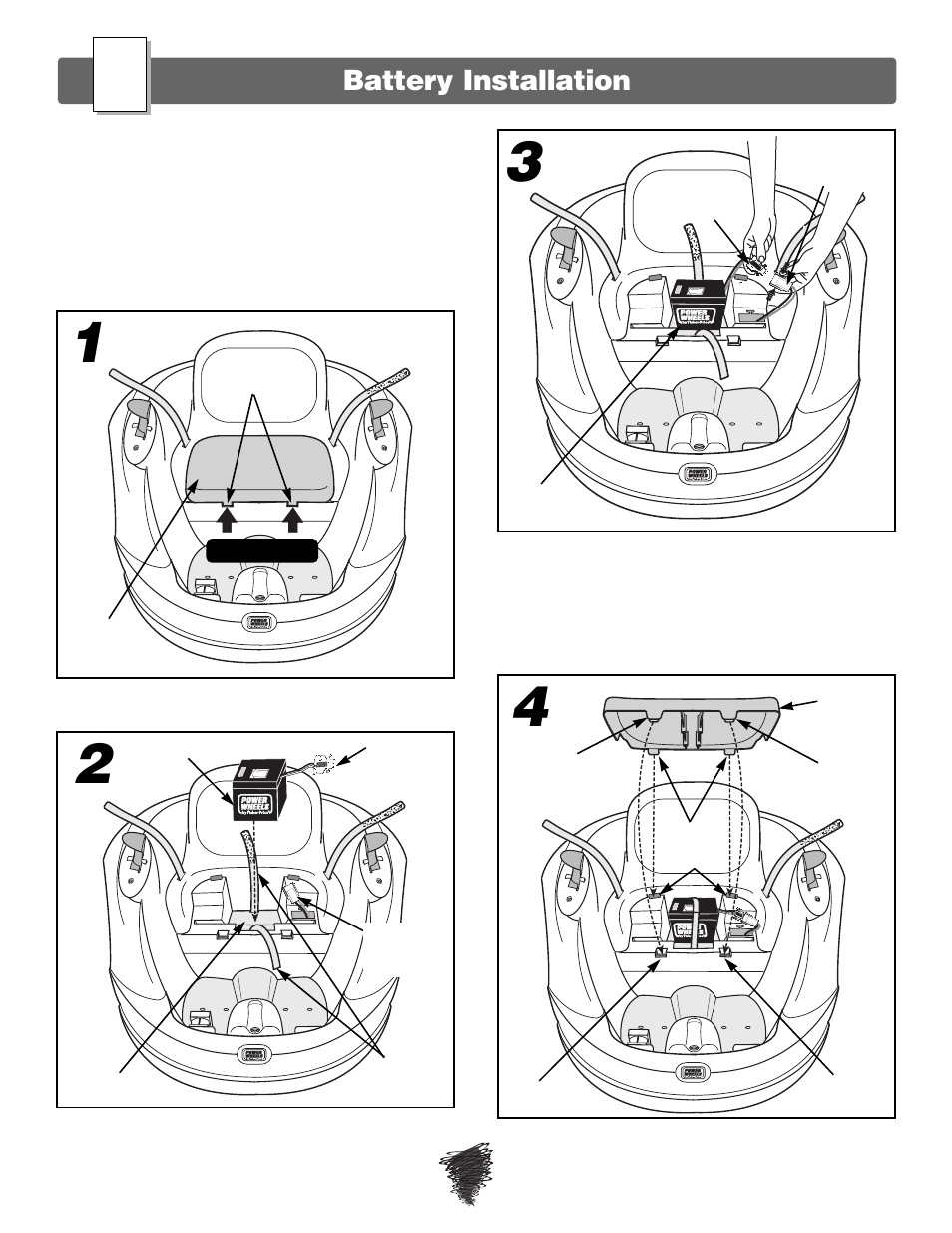 Battery installation | Fisher-Price WILD THING 74180 User Manual | Page 15 / 28