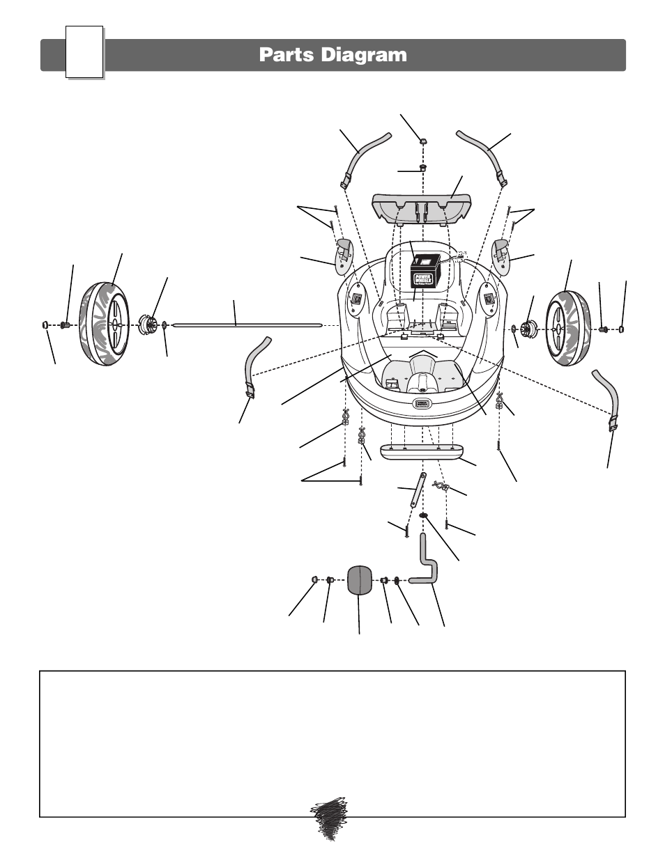 Parts diagram | Fisher-Price WILD THING 74180 User Manual | Page 6 / 28
