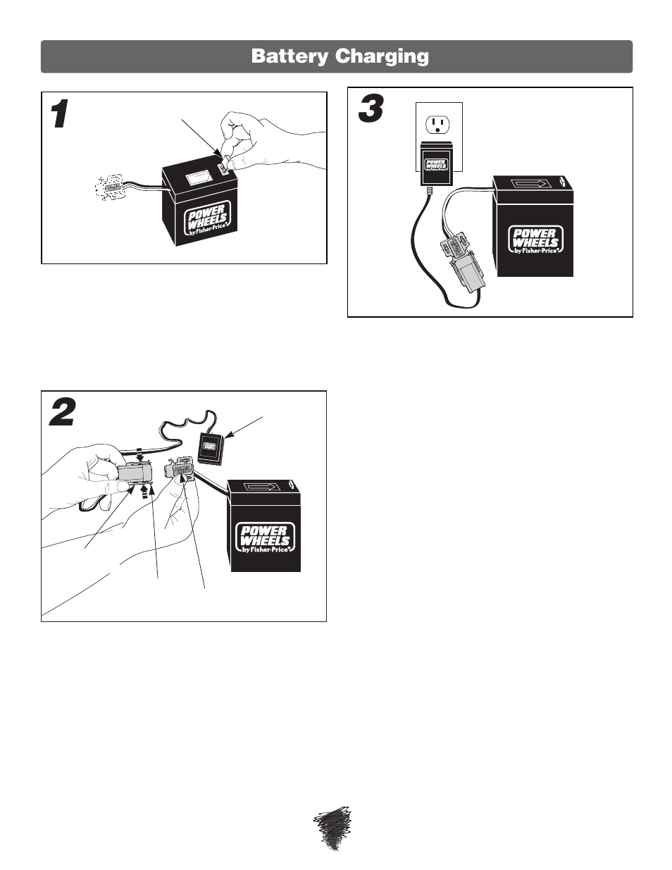 Battery charging | Fisher-Price WILD THING 74180 User Manual | Page 8 / 28