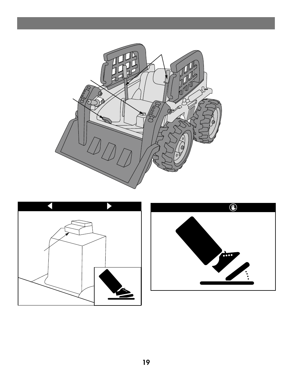 How to operate your vehicle | Fisher-Price CATERPILLAR 73260 User Manual | Page 19 / 28