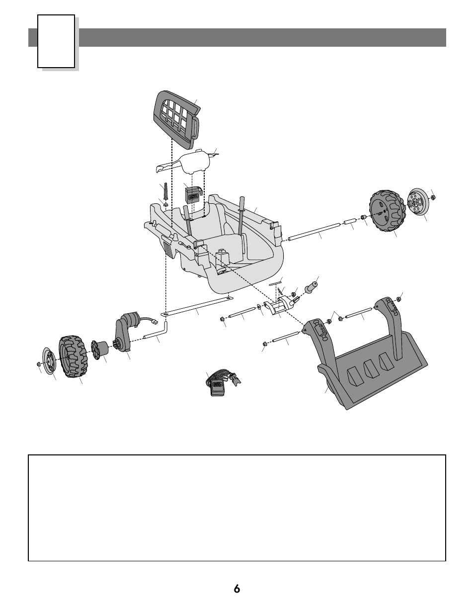 Parts diagram | Fisher-Price CATERPILLAR 73260 User Manual | Page 6 / 28