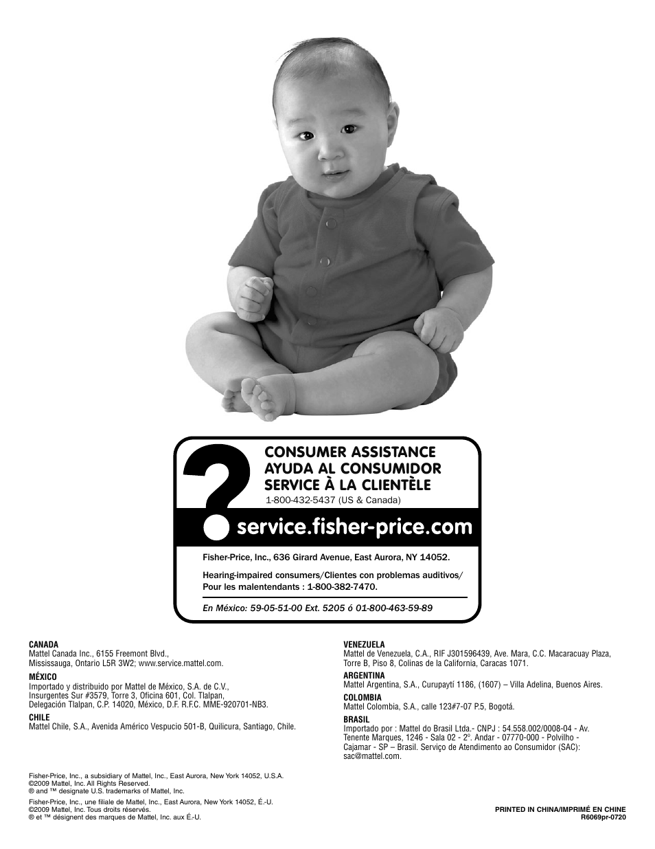 Fisher-Price R6069 User Manual | Page 24 / 24