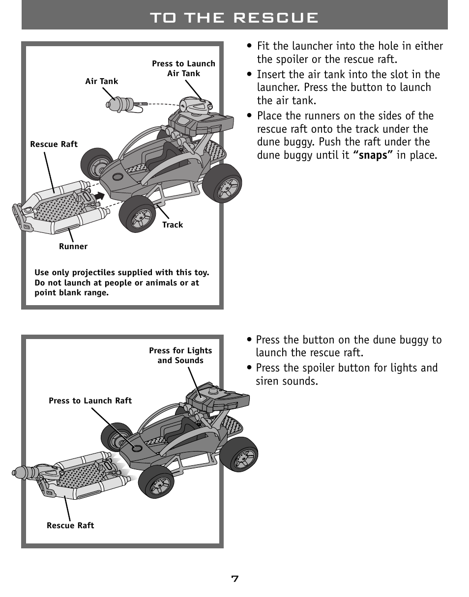 Fisher-Price RESCUE HEROES J4512 User Manual | Page 7 / 8