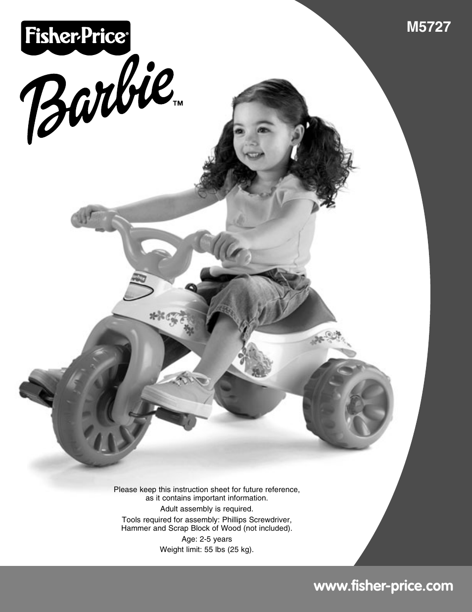 Fisher-Price BARBIE M5727 User Manual | 6 pages