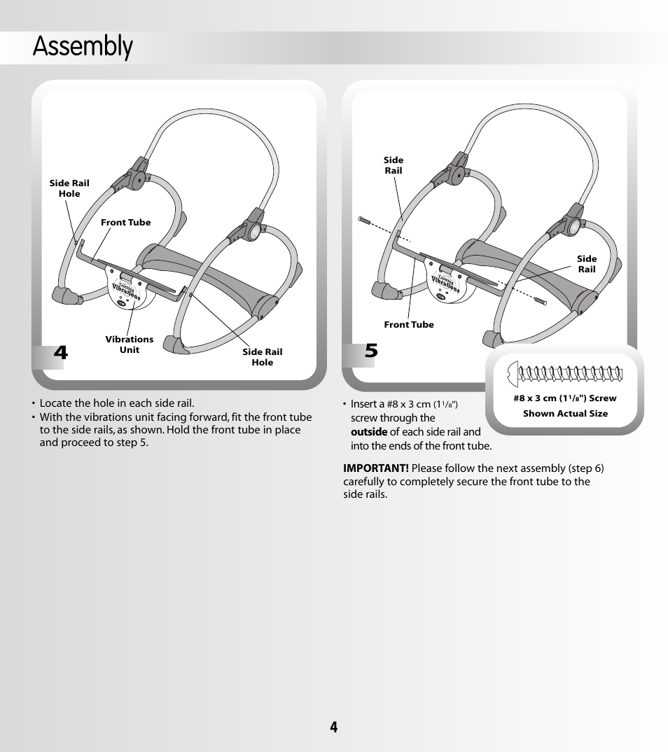 Assembly | Fisher-Price LEARNING PATTERNS G5911 User Manual | Page 4 / 12