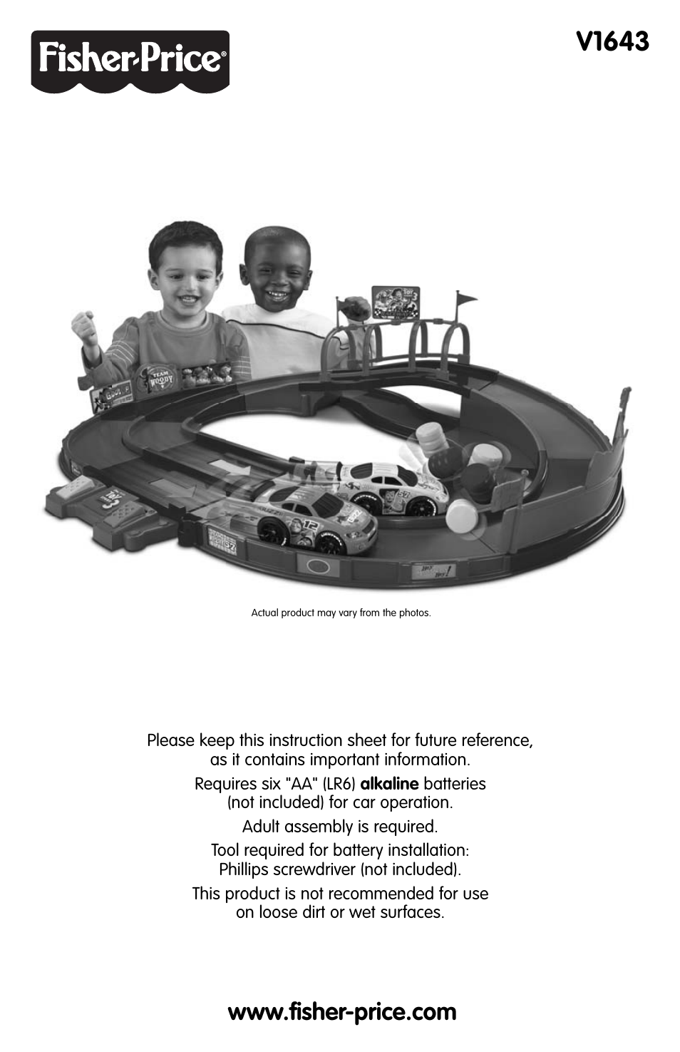 Fisher-Price V1643 User Manual | 5 pages