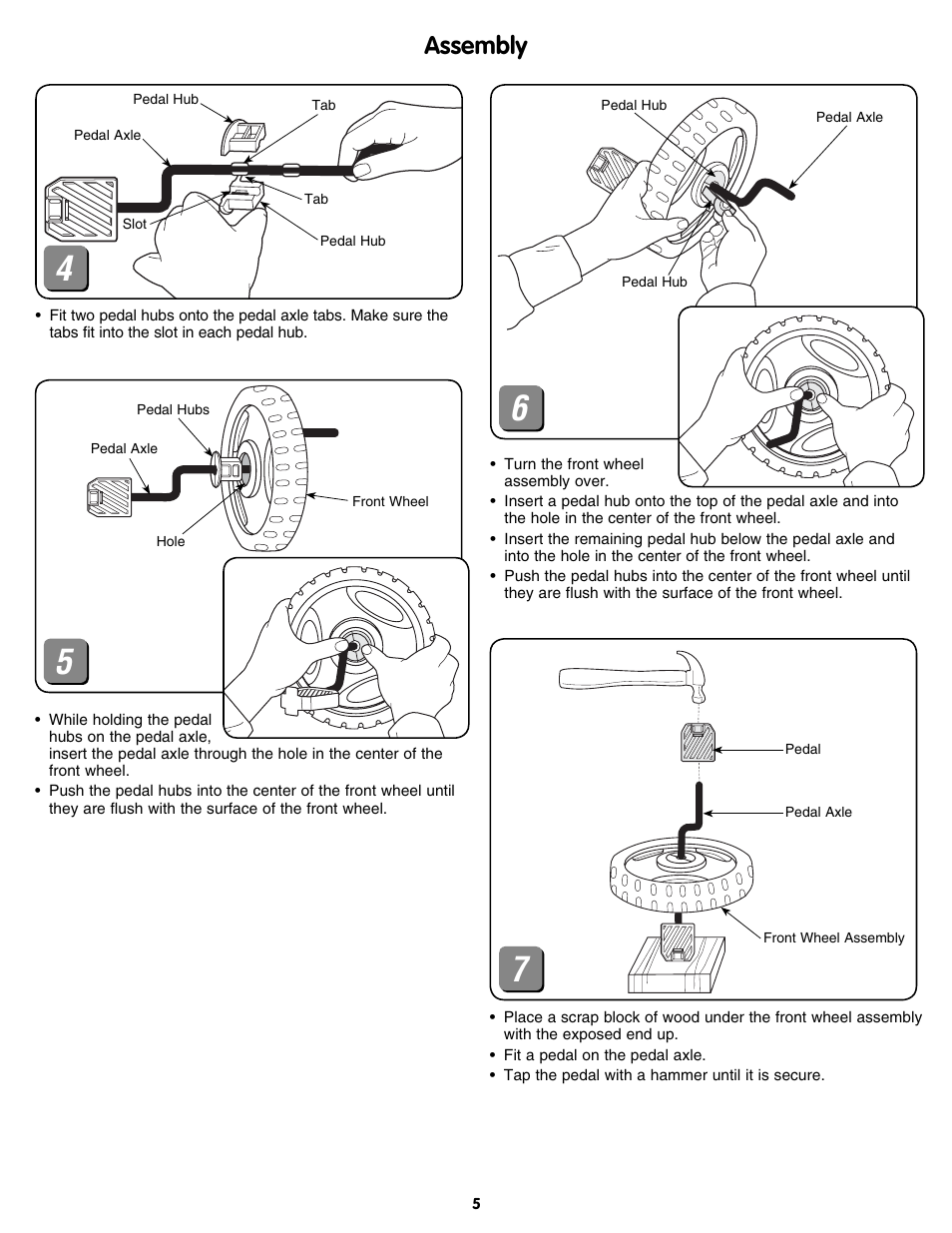 Assembly | Fisher-Price M7332 User Manual | Page 5 / 8