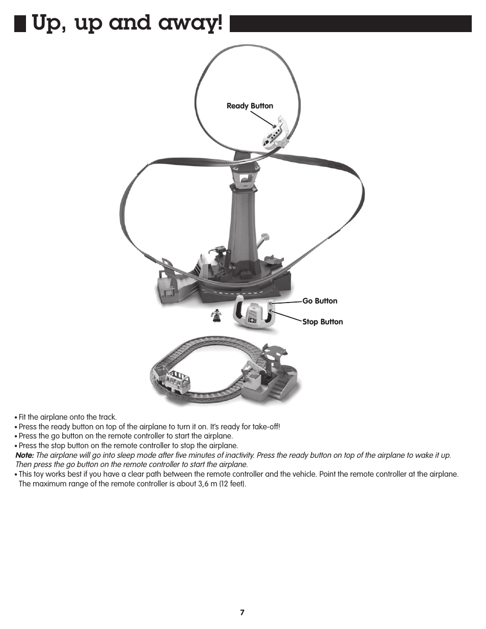 Up, up and away | Fisher-Price GEOTRAX N3985 User Manual | Page 6 / 7