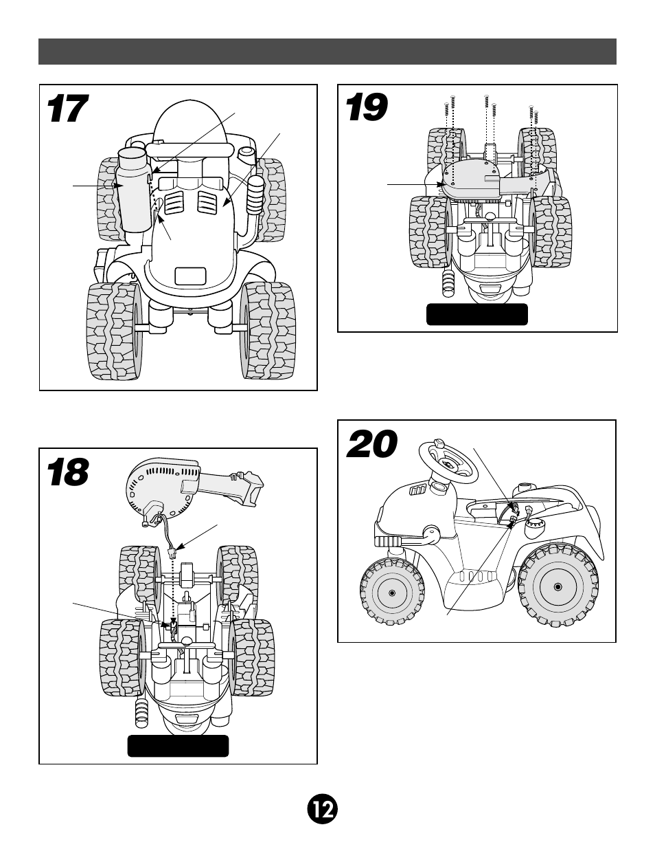 Assembly | Fisher-Price 75320 User Manual | Page 12 / 28