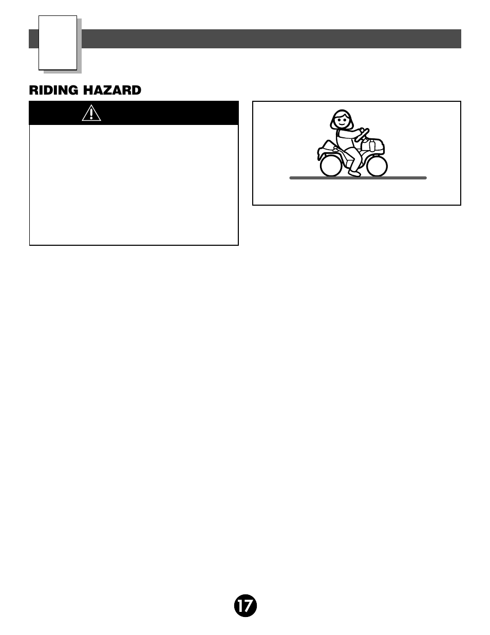 Warning, Rules for safe driving, Riding hazard | Fisher-Price 75320 User Manual | Page 17 / 28