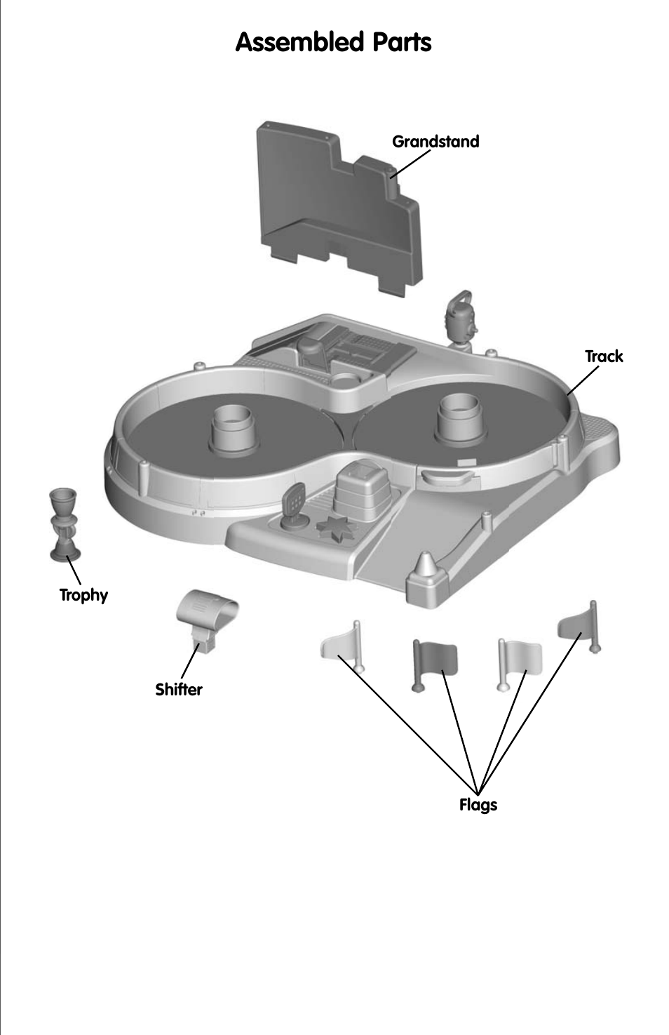 Assembled parts | Fisher-Price M7948 User Manual | Page 2 / 6