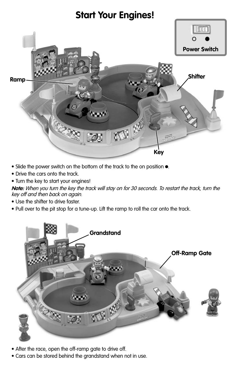 Start your engines | Fisher-Price M7948 User Manual | Page 5 / 6