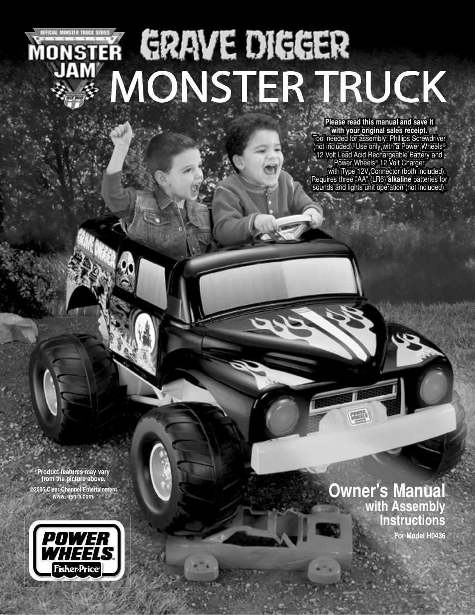 Fisher-Price GRAVE DIGGER H0436 User Manual | 20 pages