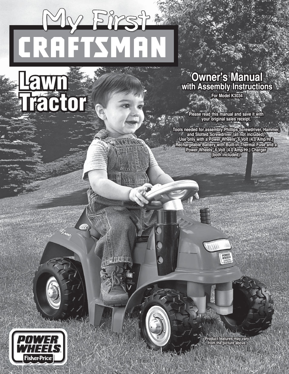 Fisher-Price POWER WHEELS K3034 User Manual | 20 pages