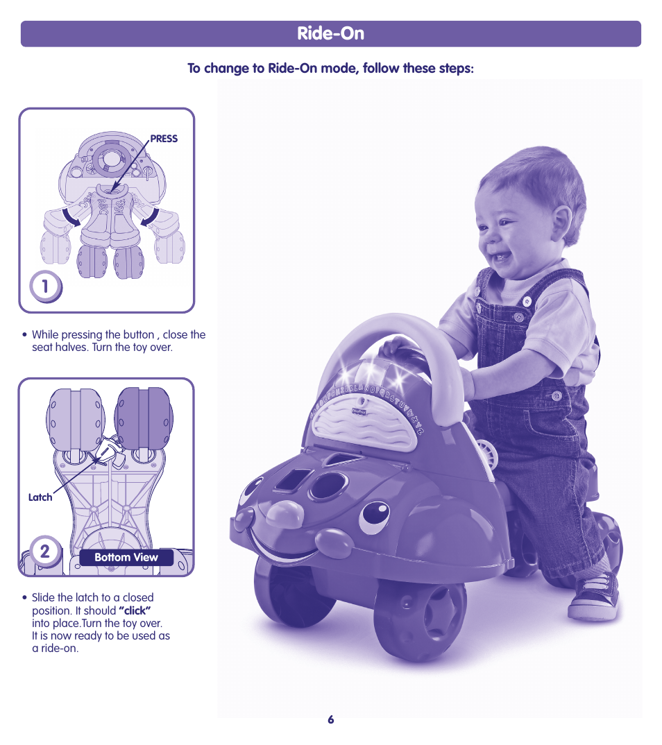 Ride-on | Fisher-Price H8589 User Manual | Page 6 / 8