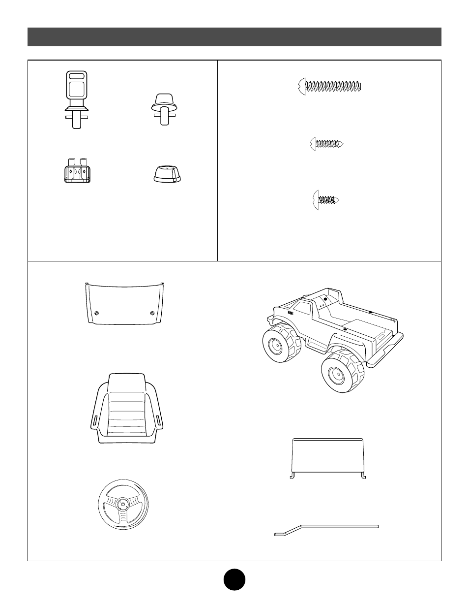 Parts | Fisher-Price FORD 74210 User Manual | Page 5 / 28