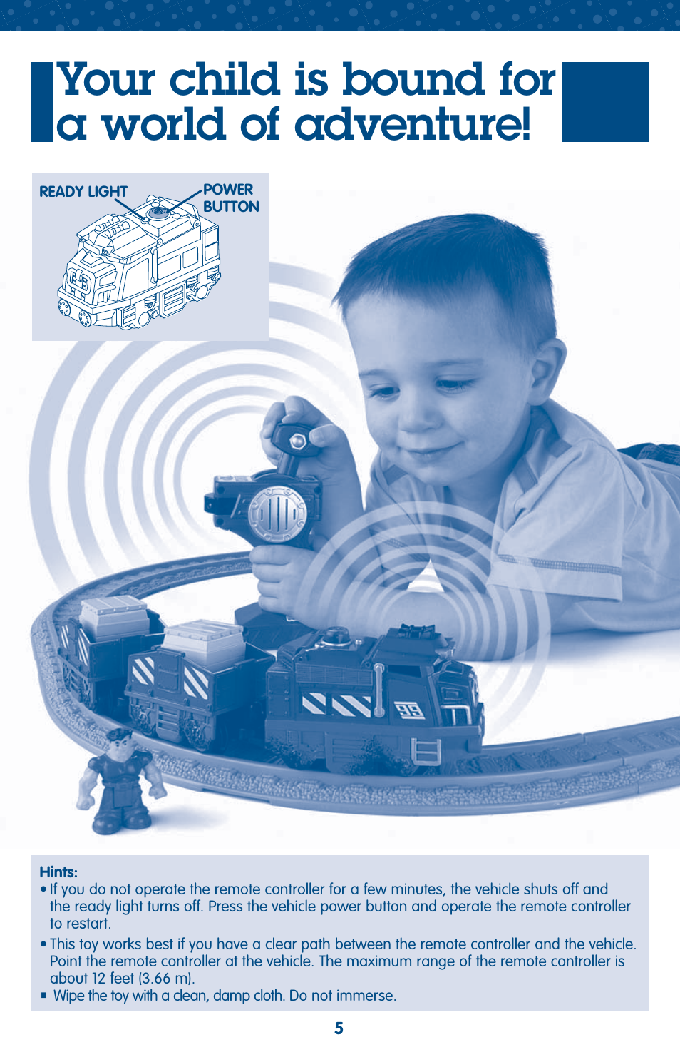 Your child is bound for a world of adventure | Fisher-Price GEO TRAX L4799 User Manual | Page 5 / 6