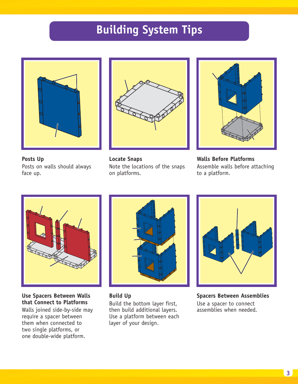 Building system tips, Here are a few basic tips of the imaginext system | Fisher-Price 78590 User Manual | Page 3 / 8