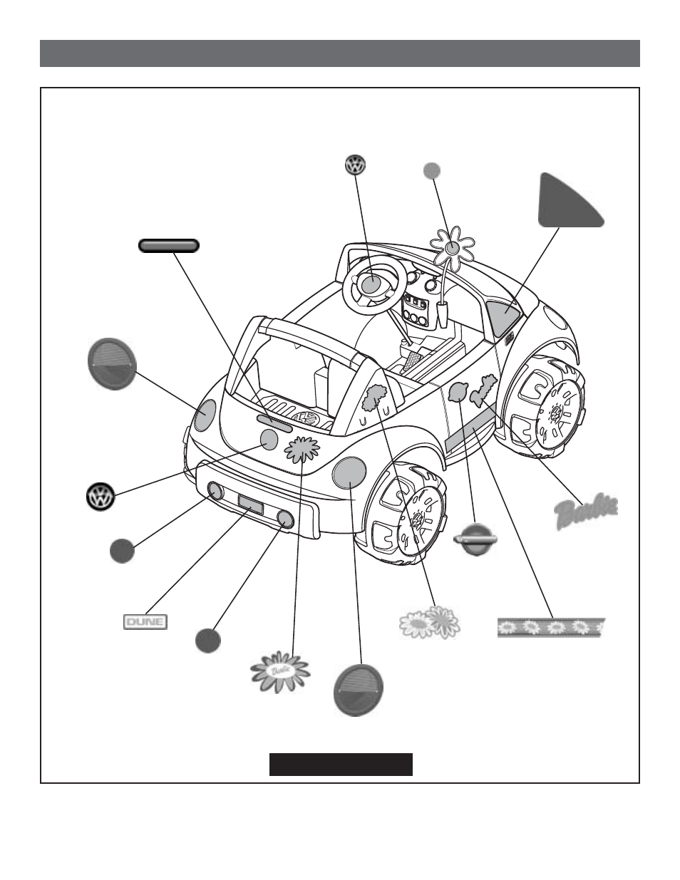 Label decoration | Fisher-Price B3162 User Manual | Page 19 / 28
