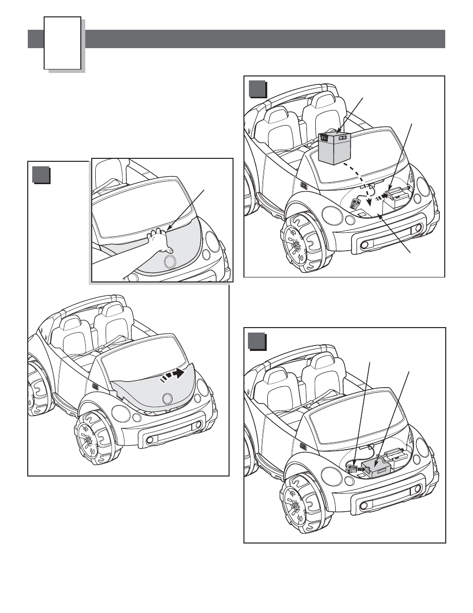 Battery installation | Fisher-Price B3162 User Manual | Page 20 / 28