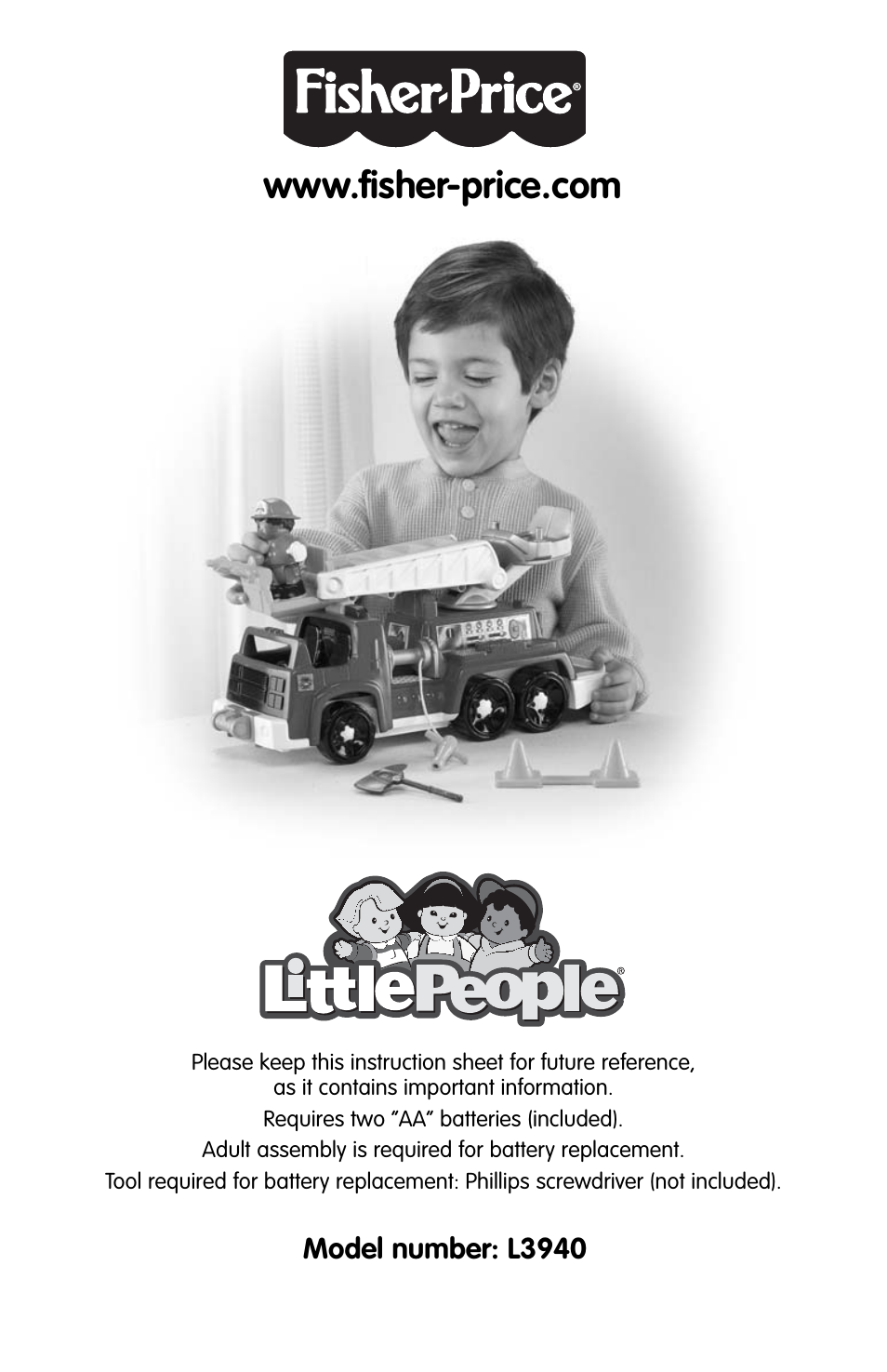 Fisher-Price LITTLE PEOPLE L3940 User Manual | 4 pages