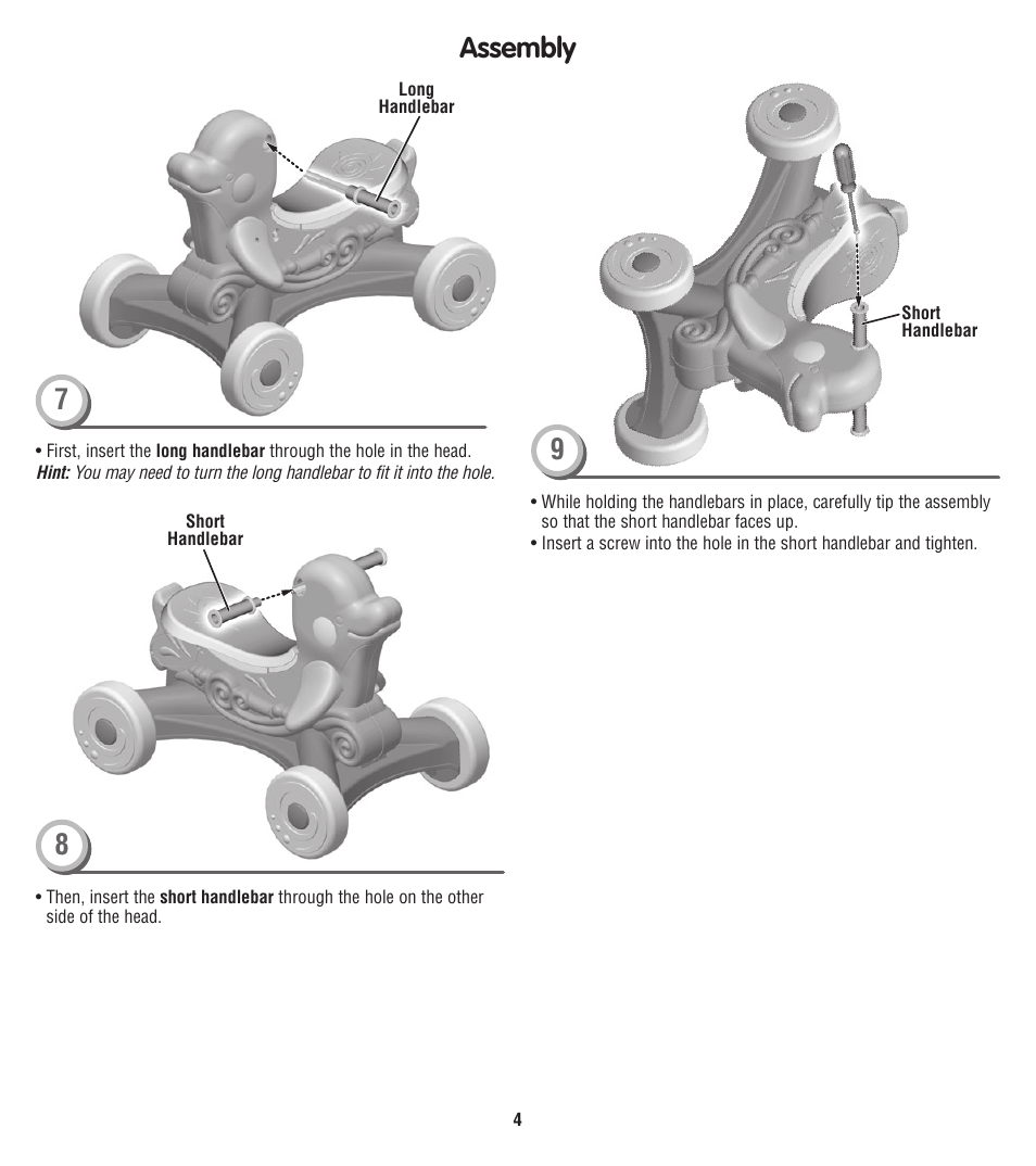 Assembly | Fisher-Price T6075 User Manual | Page 4 / 6