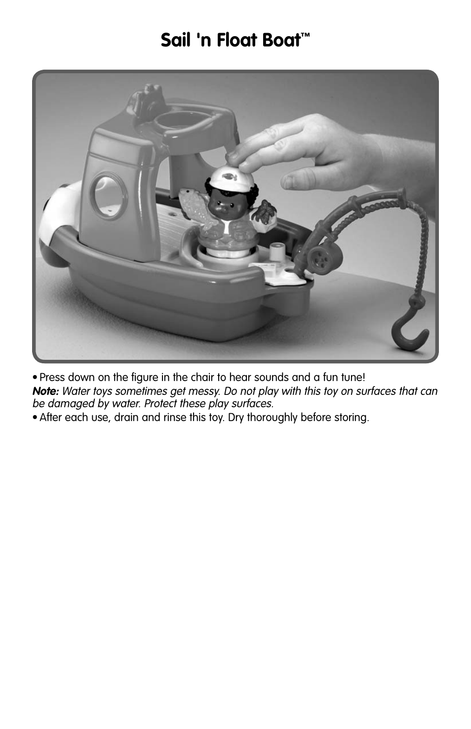 Sail 'n float boat | Fisher-Price M0252 User Manual | Page 3 / 4