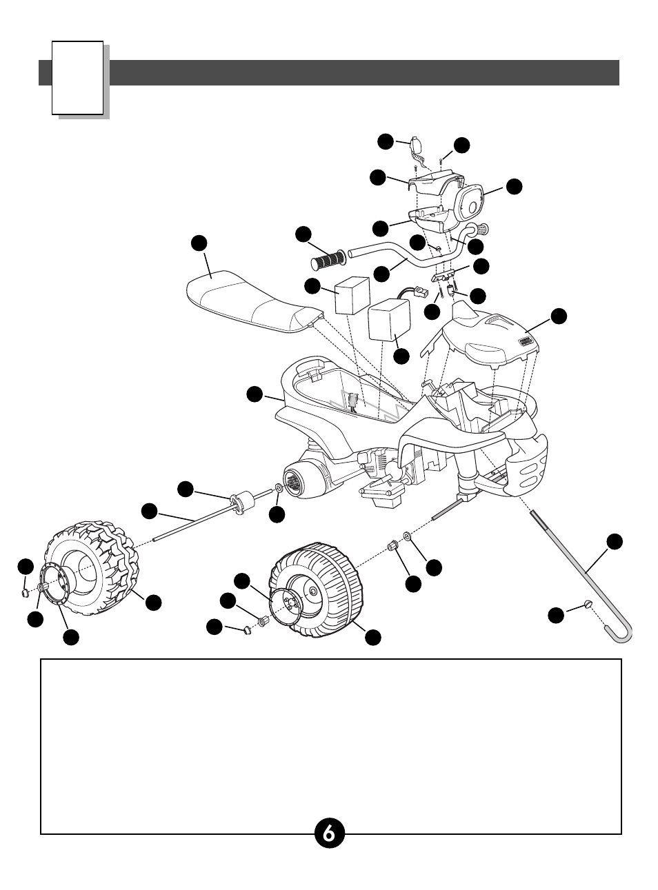 Parts diagram | Fisher-Price 78476 User Manual | Page 6 / 28