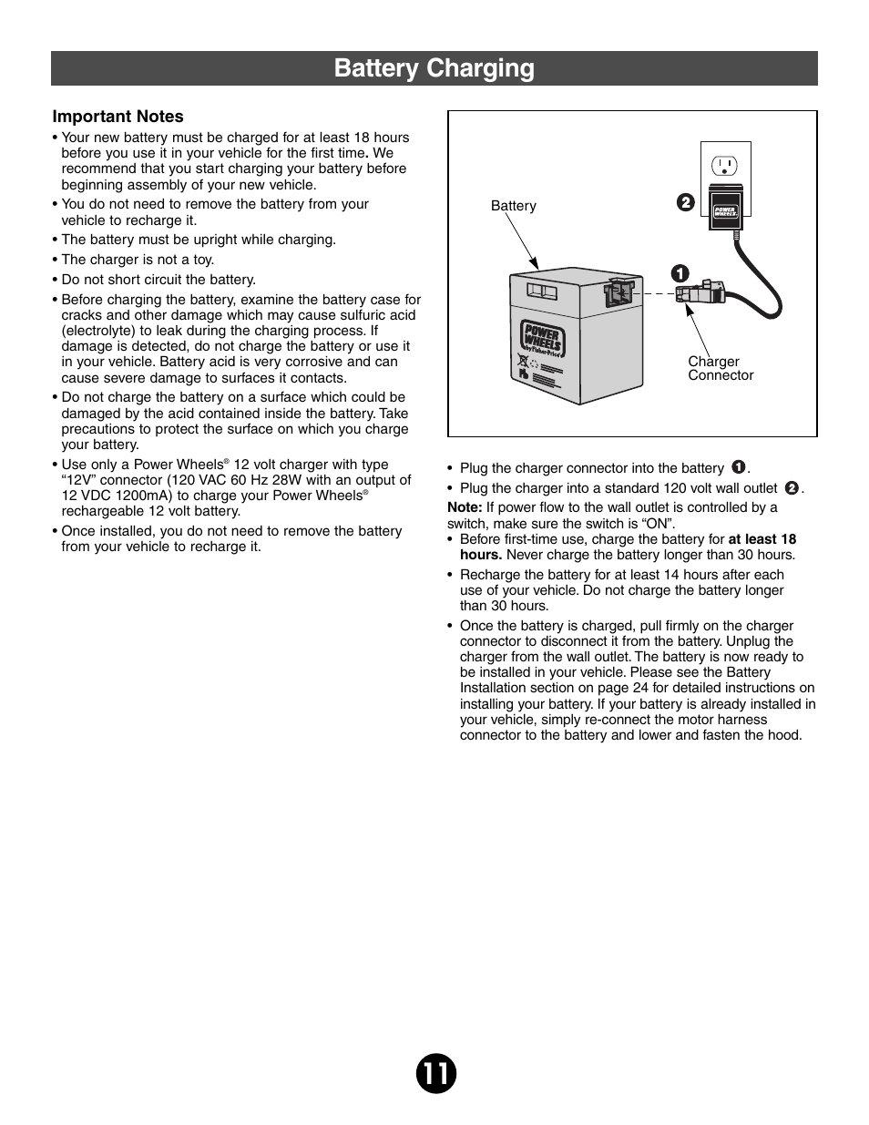Battery charging | Fisher-Price BARBIE 78478 User Manual | Page 11 / 38