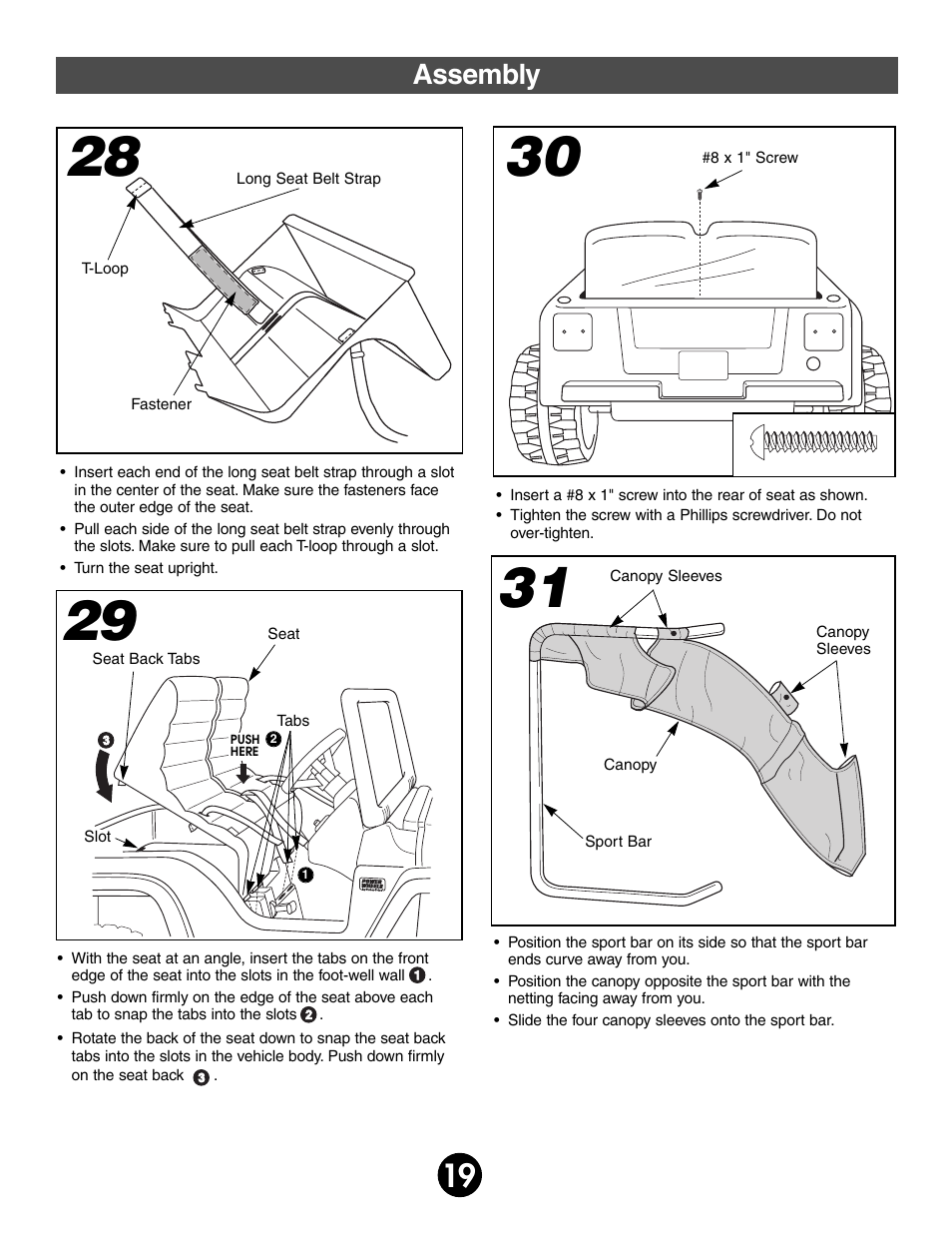 Assembly | Fisher-Price BARBIE 78478 User Manual | Page 19 / 38