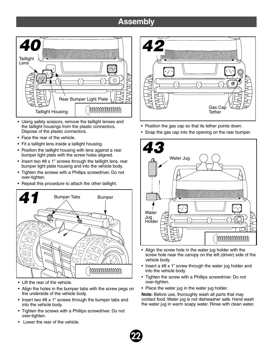 Assembly | Fisher-Price BARBIE 78478 User Manual | Page 22 / 38