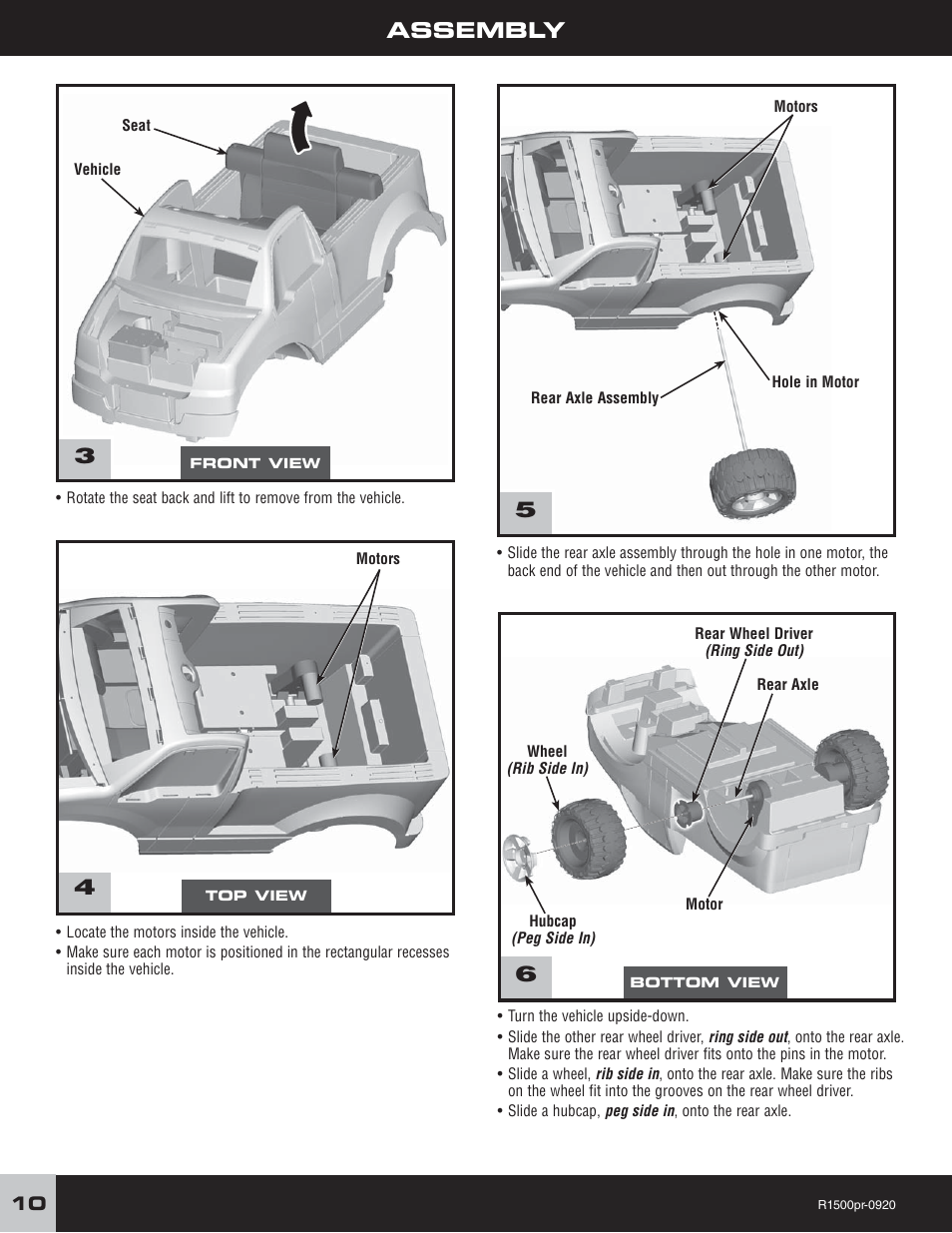 Assembly 3 | Fisher-Price F-150 User Manual | Page 10 / 28