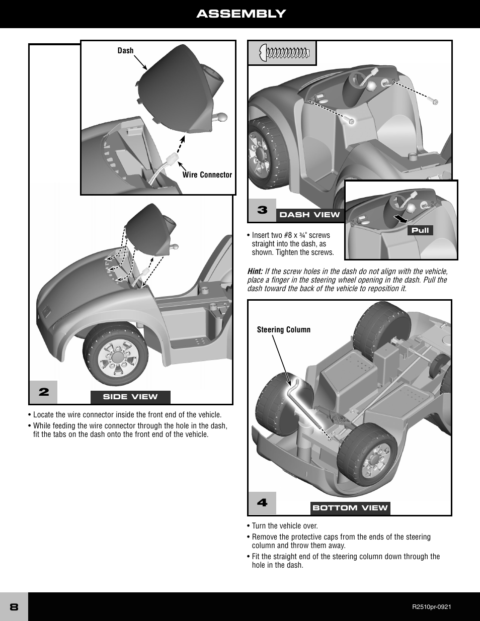 Assembly 3 | Fisher-Price R2510 User Manual | Page 8 / 20